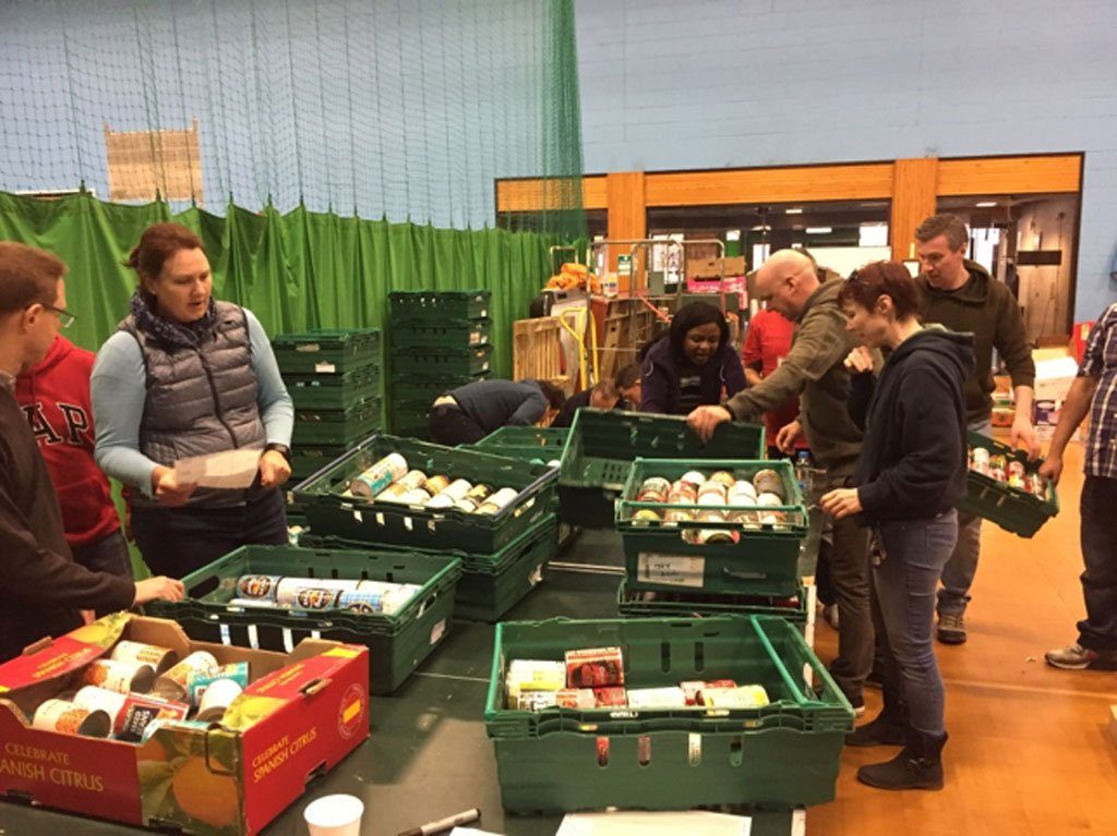 Lloyd's volunteers in supermarket sweep for Barking Foodbank | ELBA